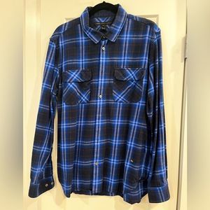 - Marc by Marc Jacobs Check Mens Flannel Shirt Navy XL Shrunken Fit